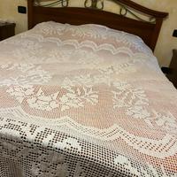 Coperta in cotone fatta a mano con uncinetto
