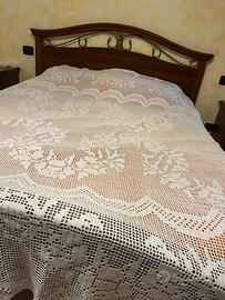Coperta in cotone fatta a mano con uncinetto