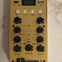 Mixer 2 canali ultracompatto Omnitronic Gnome 202P