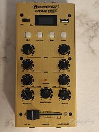 Mixer 2 canali ultracompatto Omnitronic Gnome 202P