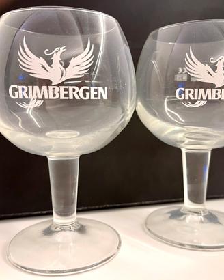 Coppia Calici Vintage Birra Grimbergen da Cl.33