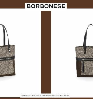 Borsa donna BORBONESE nuova, SHOPPING BAG MEDIA