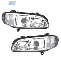 FARI PER OPEL OMEGA 94-99 LENTE CROMATA CON FONDO 