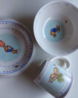 Set battesimo Peter Rabbit Wedgwood 