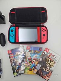 Nintendo Switch + giochi + accessori (NO SCATOLA)