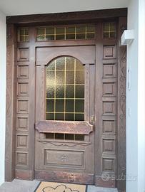 Portoncino d'ingresso in legno con/senza cornice