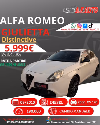 Alfa Romeo Giulietta 2.0 JTDm-2 170 CV Distinctive