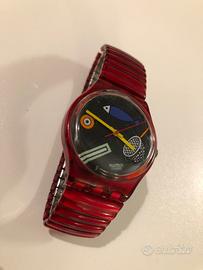 SWATCH Orologio Cinturino Rosso