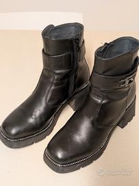 Stivaletti NeroGiardini Pelle Nera 39 - Ottimi