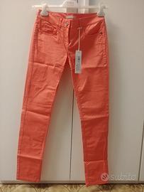 Stefanel - Pantaloni taglio dritto rosa tg 36