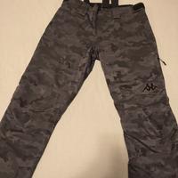 Pantaloni sci Kappa tg XL black camo 
