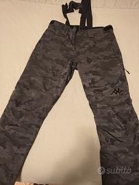Pantaloni sci Kappa tg XL black camo 