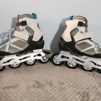 Pattini misura 38 Oxelo Decathlon ruote 80 mm + bo