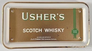 Tabella pubblicitaria Vintage whisky Usher