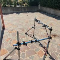 Gibraltar Rack con 9 clamp