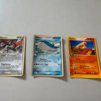 Lotto 3x carte Pokemon