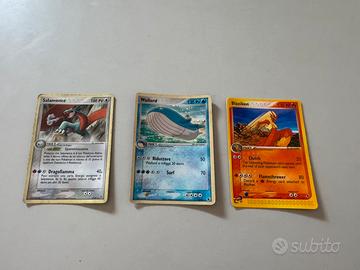 Lotto 3x carte Pokemon