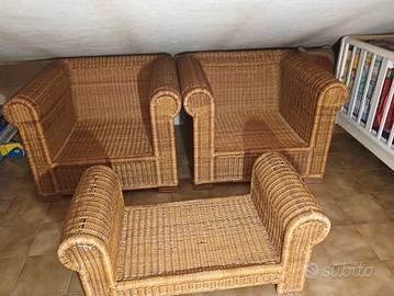 Poltrone in rattan