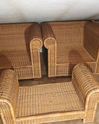Poltrone in rattan