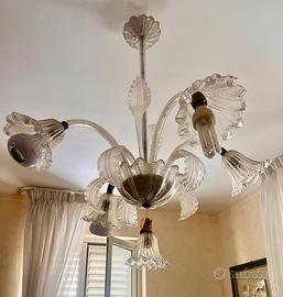 Lampadario in vetro di Murano