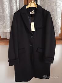 Cappotto nero lana Camomilla tg.46