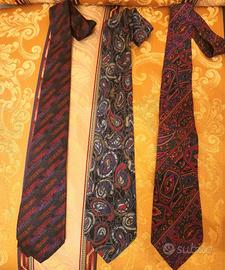 3 Cravatte Missoni in seta vintage