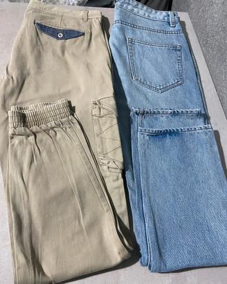 Jeans vari modelli e colori e taglie