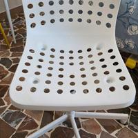 Sedia bianca da studio