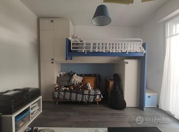 cameretta bambino Doimo CityLine letto soppalco 
