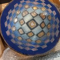 piatto da frutta ceramica Raku Emilio Alberti 