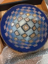 piatto da frutta ceramica Raku Emilio Alberti 