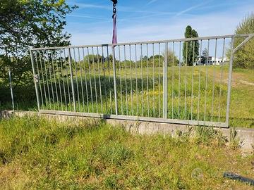 cancello scorrevole zincato cm 460 x 163h
