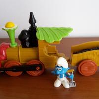 Puffi - Puffo Treno Carbone - Kinder Maxi Sorpresa