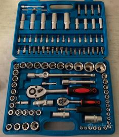 Valigetta 108 pz Chiavi a Cricchetto Serie Bussole