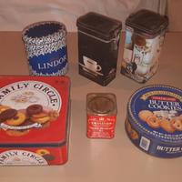 Scatole di latta vintage anni '90