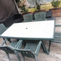 set tavolo da giardino nardi