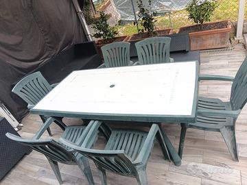 set tavolo da giardino nardi