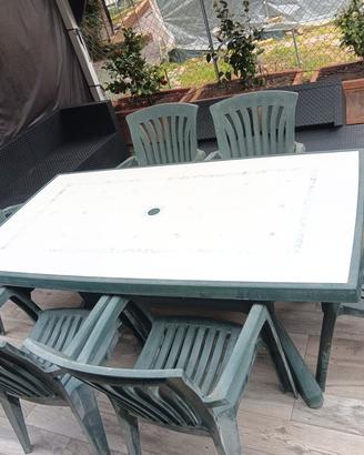 set tavolo da giardino nardi