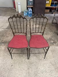 Sedie Chiavarine in ottone