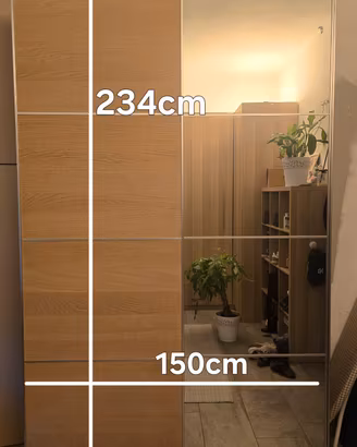 Armadio Ikea con specchio