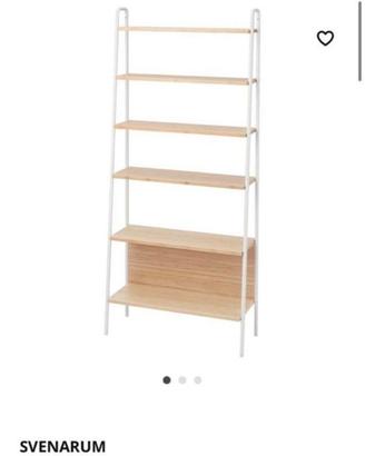 IKEA SVENARUM Libreria 6 ripiani bambù/bianco 80x1