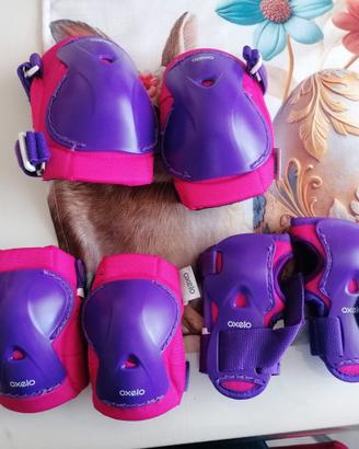 Kit protezioni bimbo/bimba Oxelo Decathlon 2XS (3-