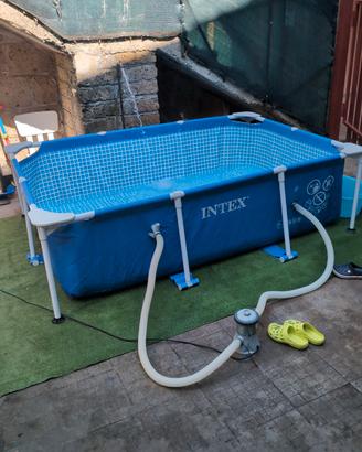 Piscina Intex 220x150x60h con filtro Krystal Clear