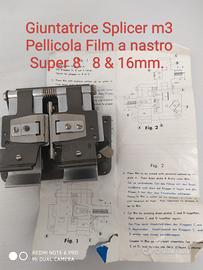 Giuntatrice per pellicole Super 8 e 16mm