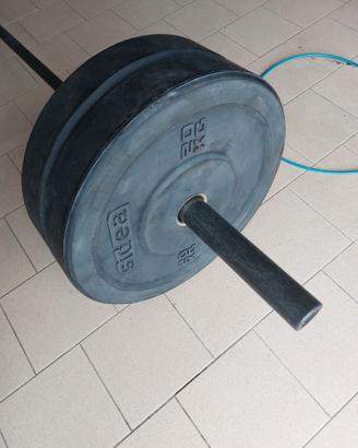 70kg di dischi bumpers sidea bilancere olimpionico