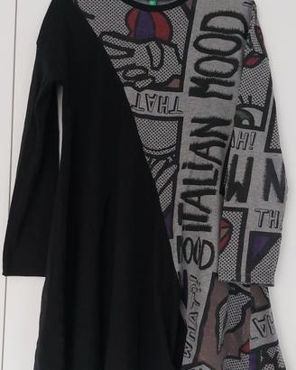 Vestito bambina 8-9 anni fantasia pop