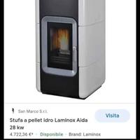 stufa pellet Idro. laminox