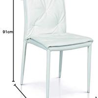 4 sedie in ecopelle nuove imballate