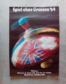Manifesto 1969 "Giochi senz frontiere" Germania