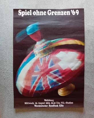 Manifesto 1969 "Giochi senz frontiere" Germania